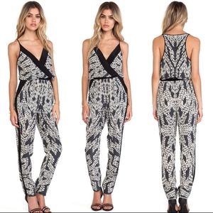 Diane von Furstenberg silk Shany Panther jumpsuit